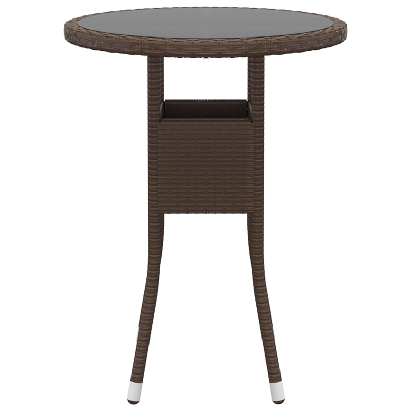 vidaXL Garden Dining Set in Brown/Cream White