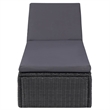 vidaXL Dining Set in Black and in Dark Grey