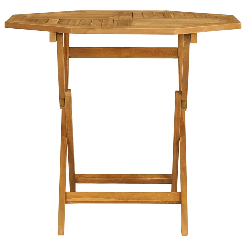 vidaXL Teak Wood Garden Dining Set in Warm Brown