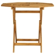 vidaXL Teak Wood Garden Dining Set in Warm Brown