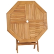 vidaXL Teak Wood Garden Dining Set in Warm Brown