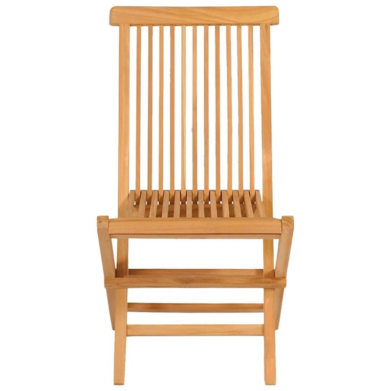 vidaXL Teak Wood Garden Dining Set in Warm Brown