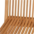 vidaXL Teak Wood Garden Dining Set in Warm Brown