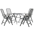 vidaXL Garden Dining Set in in Anthracite/Gray