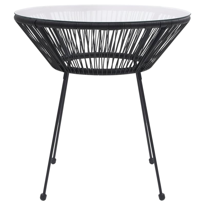 vidaXL Dining Set in Black