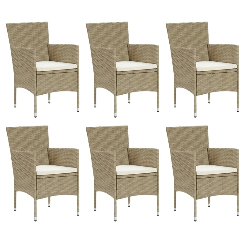 vidaXL Dining Set in Beige