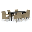 vidaXL Dining Set in Beige
