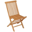 vidaXL Solid Teak Wood Medium Foldable Garden Dining Set in Warm Brown