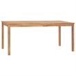 vidaXL Solid Teak Wood Large Garden Dining Set in Natural