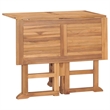 vidaXL Teak Wood Medium Outdoor Dining Set in Natural