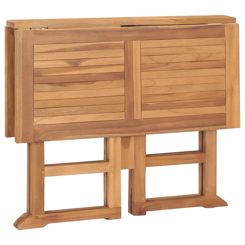 vidaXL Teak Wood Medium Outdoor Dining Set in Natural