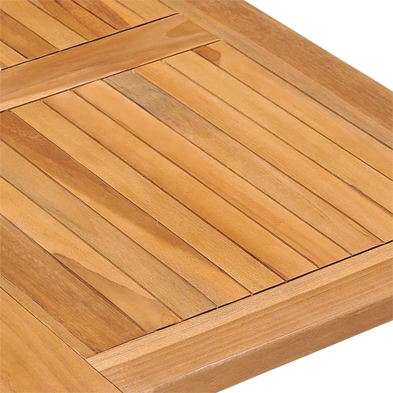 vidaXL Teak Wood Medium Outdoor Dining Set in Natural
