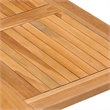 vidaXL Teak Wood Medium Outdoor Dining Set in Natural