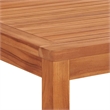vidaXL Solid Teak Wood Large Durable Garden Dining Set in Brown