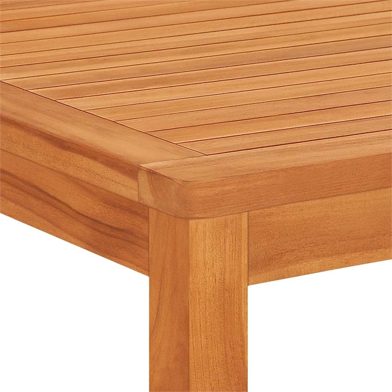 vidaXL Solid Teak Wood 6 Seater Durable Garden Dining Set Natural