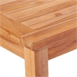 vidaXL Fine Sanded Teak Hardwood Medium Garden Dining Set in Natural