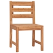 vidaXL Fine Sanded Teak Hardwood Garden Dining Set in Natural