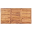 vidaXL Fine Sanded Teak Hardwood Garden Dining Set in Natural