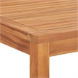 vidaXL Solid Teak Wood Moderate Garden Dining Set Natural Wood