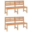 vidaXL Solid Teak Wood Moderate Garden Dining Set Natural Wood