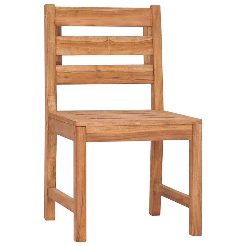 vidaXL Solid Teak Wood Moderate Garden Dining Set Natural Wood