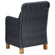 vidaXL Outdoor Dining Set in Dark Grey/Black