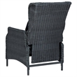 vidaXL Outdoor Dining Set in Dark Grey/Black