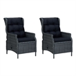 vidaXL Outdoor Dining Set in Dark Grey/Black
