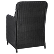 vidaXL Dining Set in Black and Natural Wood