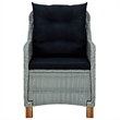 vidaXL Garden Dining Set in Light Grey/Black