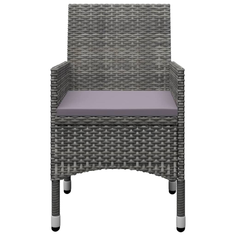 vidaXL Solid Acacia Wood Medium Garden Dining Set in Grey