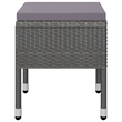 vidaXL Solid Acacia Wood Medium Garden Dining Set in Grey