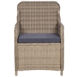 vidaXL Solid Acacia Wood Large Removable Covers Dining Set in Brown