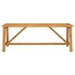 vidaXL Dining Set in Brown/Cream White