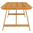 vidaXL Dining Set in Brown/Cream White