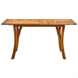 vidaXL Solid Acacia Wood/PE Rattan Dining Set in Brown