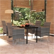 vidaXL Garden Dining Set in Grey and in Black
