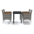 vidaXL Garden Dining Set in Grey and in Black