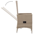 vidaXL Garden Dining Set in Beige