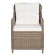 vidaXL Garden Dining Set in Brown/Black/Cream