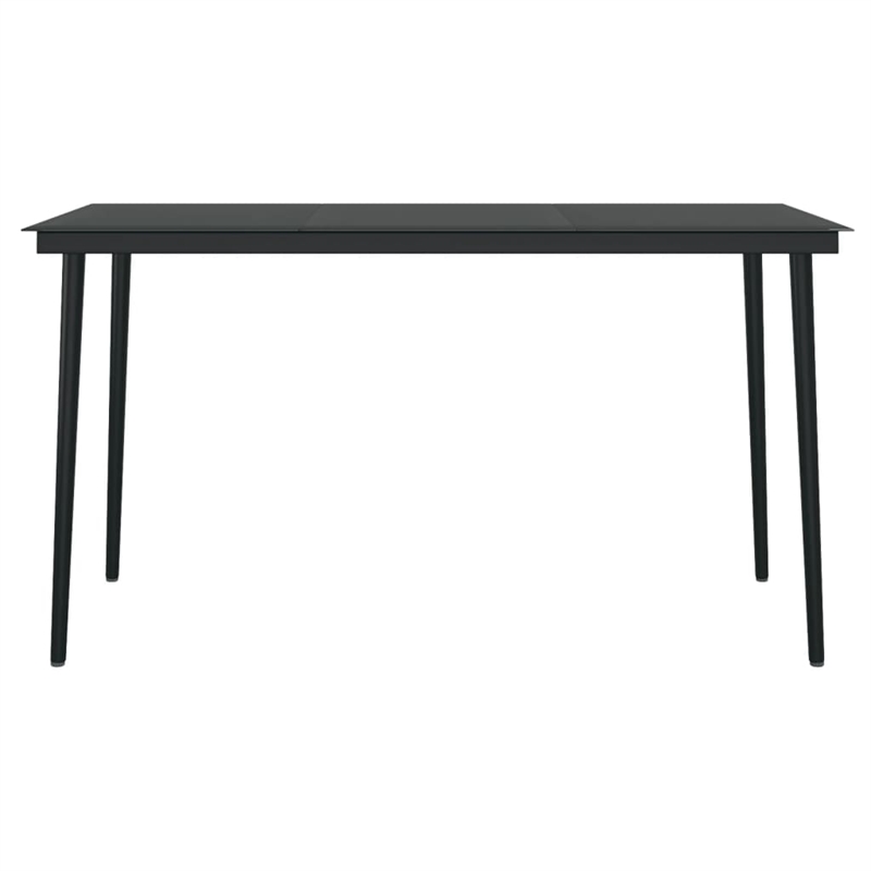 vidaXL Garden Dining Set in Brown/Black/Cream