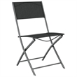 vidaXL Powder-Coated Steel 7 Piece Foldable Garden Dining Set in Grey