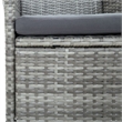 vidaXL Garden Dining Set in Grey/Dark Grey