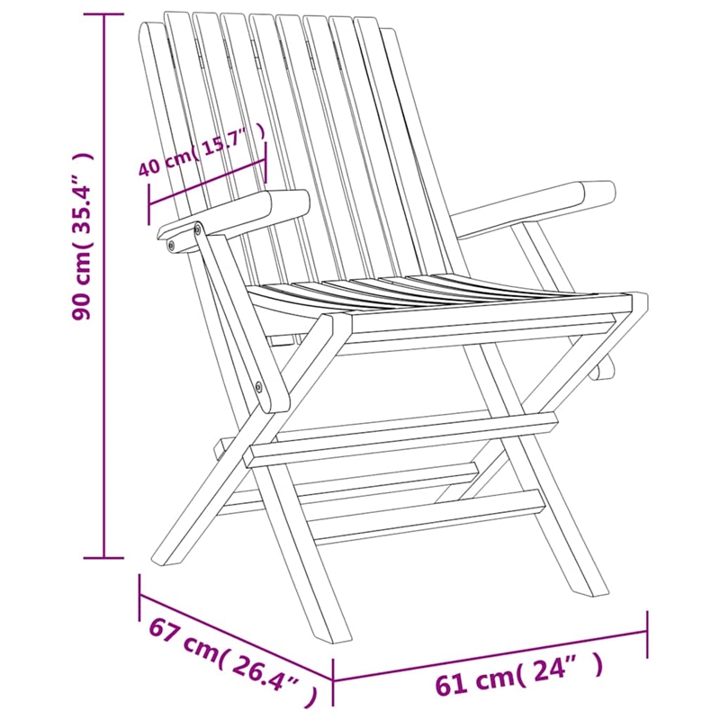 vidaXL Solid Teak Wood Medium Garden Dining Set in Natural
