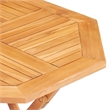 vidaXL Solid Teak Wood Small Foldable Garden Dining Set in Natural