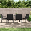 vidaXL Garden Dining Set in Black/Dark Grey