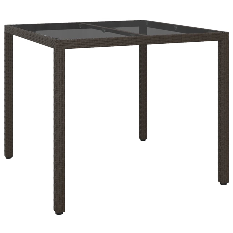 vidaXL Patio Dining Set in Brown - Set of 4