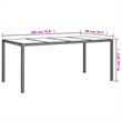 vidaXL 9 Piece Patio Dining Set in Brown