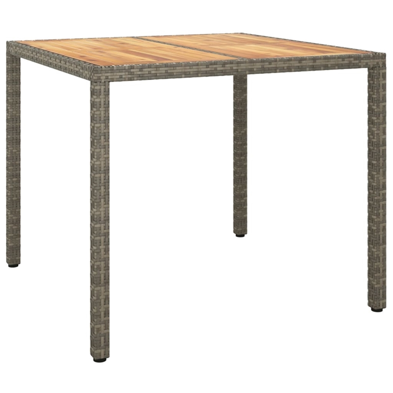 vidaXL Patio Dining Set in Gray - Set of 4