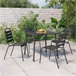 vidaXL Garden Dining Set in in Anthracite/Gray